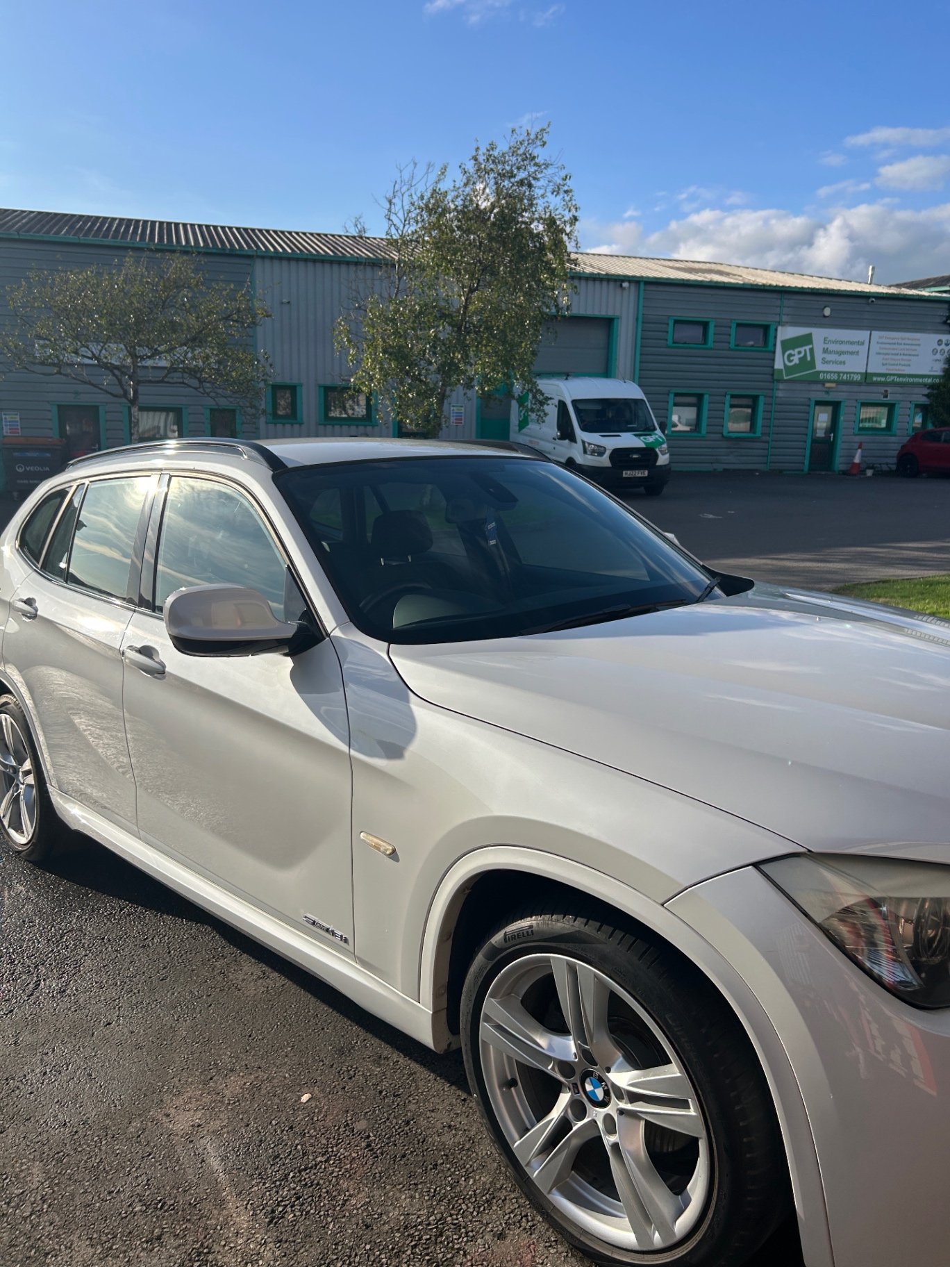Finished BMW exterior shining in the sunlight